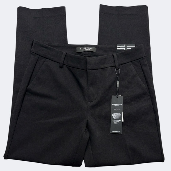 Liverpool Los Angeles Pants Womens 6/28 Black Kelsey Trouser Stretch Work Office - Picture 3 of 10